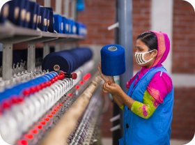 Haamitex textile production worker